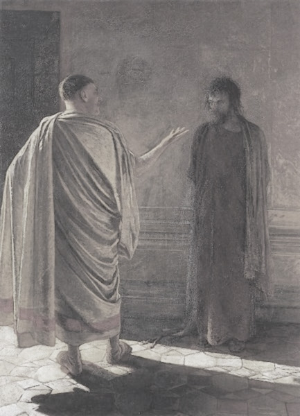 Pilate asks Jesus What is Truth? - a painting by Nikolai Ge